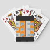 Modernes Gebäude mit Klimaanlage Spielkarten (Rückseite)