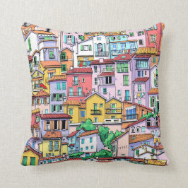 Modernes Gebäude-Muster Kissen