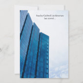 Modernes Gebäude - Vertikale, maßgeschneiderte Ges Ankündigung (Vorderseite)