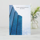 Modernes Gebäude - Vertikale, maßgeschneiderte Ges Ankündigung (Stehend Vorderseite)