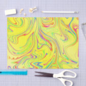 modernes gebogenes Muster mit unterschiedlichem Fr Seidenpapier (Handwerk)