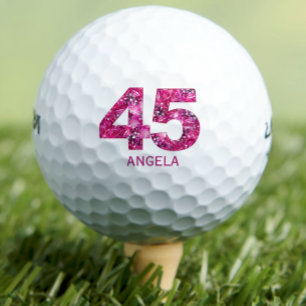 Modernes Geburtstagsgeschenk zum 45. - 45 Jahre pi Golfball