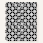 Modernes, gedrehtes Prüfbrett-Muster Notizblock (Vorderseite)