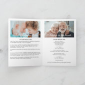 Modernes gegliedertes 14-Foto-Gedenkprogramm/Beerd Programm (Innenseite)