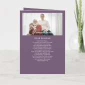 Modernes gegliedertes 14-Foto-Gedenkprogramm/Beerd Programm (Rückseite)