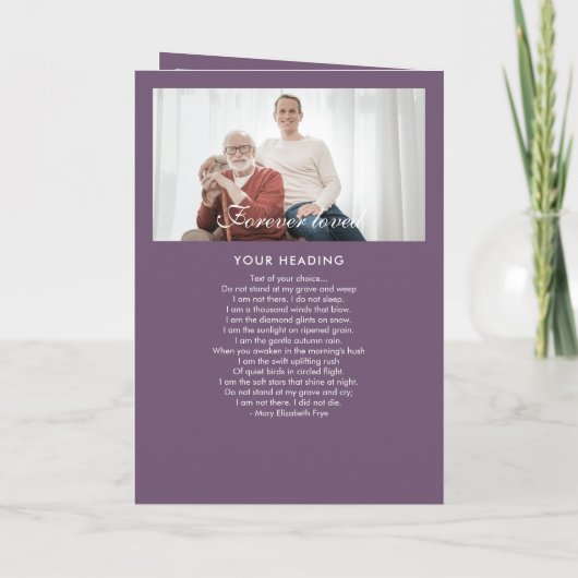 Modernes gegliedertes 14-Foto-Gedenkprogramm/Beerd Programm (Rückseite)