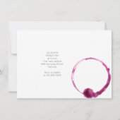 Modernes, gehobenes Party zum Geburtstag Einladung (Rückseite)