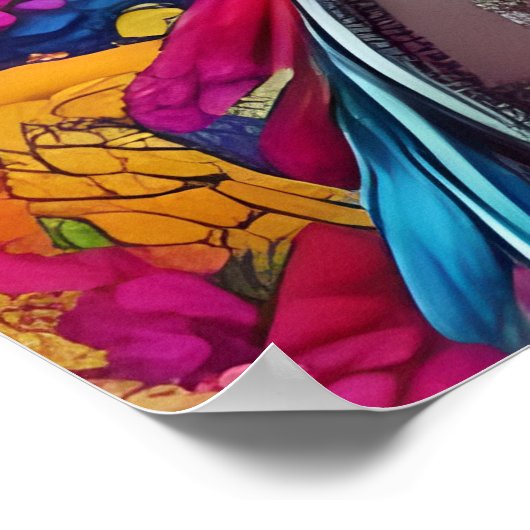 Modernes Geisha Poster (Ecke)