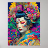 Modernes Geisha Poster (Vorne)