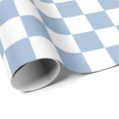 Modernes Gelb-Blau-Farbmuster Geschenkpapier (Rolleneckpunkt)