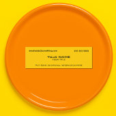 Modernes Gelb Mini Visitenkarte