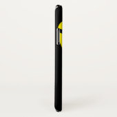 Modernes Gelb / Schwarz Case-Mate iPhone Hülle (Hinten/Rechts)