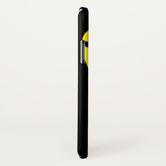 Modernes Gelb / Schwarz Case-Mate iPhone Hülle (Hinten/Rechts)