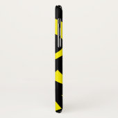 Modernes Gelb / Schwarz Case-Mate iPhone Hülle (Hinten/Links)