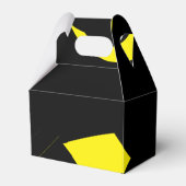 Modernes Gelb / Schwarz Geschenkschachtel (Rückseite)