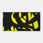 Modernes Gelb / Schwarz Schreibtischunterlage (Vorderseite)