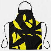 Modernes Gelb / Schwarz Schürze (Vorderseite)