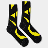 Modernes Gelb / Schwarz Socken (Rechts)