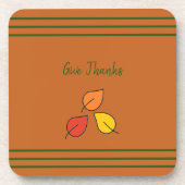 Modernes Gelb und Gold - Danke an die Untersetzer (Vorderseite)