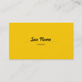 Modernes Gelb Visitenkarte