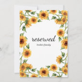 Modernes Gelbblütenschild (Vorderseite)