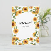 Modernes Gelbblütenschild (Stehend Vorderseite)