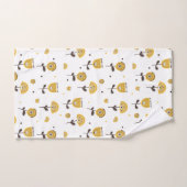 Modernes gelbes Blumenmuster aus dem Mittelalter Badhandtuch Set (Handtuch)