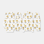 Modernes gelbes Blumenmuster aus dem Mittelalter Geschenkschachtel (Ungefaltet)