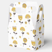 Modernes gelbes Blumenmuster aus dem Mittelalter Geschenkschachtel (Geöffnet)