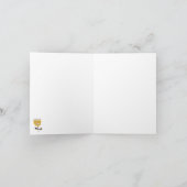 Modernes gelbes Blumenmuster aus dem Mittelalter Karte (Innenseite)