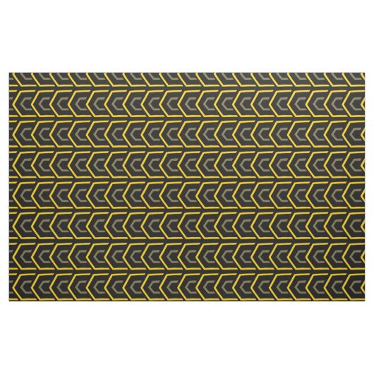 Modernes, gelbes, geometrisches Muster Stoff (Fat Quarter (45,7 x 55,9 cm))
