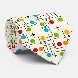 Modernes, gelbes Gittermuster aus dem Mittelalter Krawatte