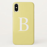 Modernes gelbes mutiges Case-Mate iPhone hülle<br><div class="desc">Moderne gelbe mutige Typografie-Monogramm iPhone Pastellrechtssache | fügen Ihre eigene mit Monogramm Initiale diesem kundengerechten iPhone Fall hinzu. Sie kennzeichnet weiße mutige Typografie mit einem gelben Hintergrund. Dieser moderne iPhone Fall ist als personalisiertes Geschenk perfekt. Andere Farben sind verfügbar.</div>