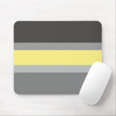 Modernes gelbes u. graues geometrisches mousepad (Mit Mouse)