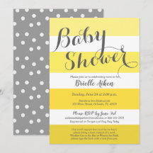 Modernes Gelbes und Grau Striped