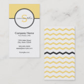 Modernes Gelbes und Grau Visitenkarte (Vorne/Hinten)