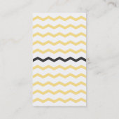 Modernes Gelbes und Grau Visitenkarte (Rückseite)