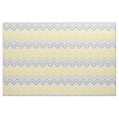 Modernes, gelbes und graues Zickzack Muster Stoff (Fat Quarter (45,7 x 55,9 cm))