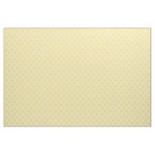 Modernes gelbes und weißes Quatrefolienmuster Stoff (Yard (91,4 cm))