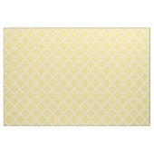 Modernes gelbes und weißes Quatrefolienmuster Stoff (Fat Quarter (45,7 x 55,9 cm))