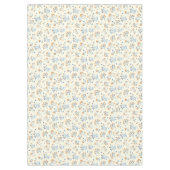 Modernes gelbes Vintages Wildblume-Muster Tischdecke (Vorderseite)