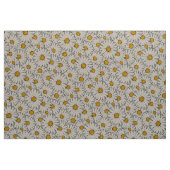 Modernes gelbes weißes Daisy-Muster Stoff (Yard (91,4 cm))