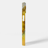 Modernes Gelbgrün-Marmormonogramm Personalisiert Case-Mate iPhone Hülle (Rückseite / Rechts)