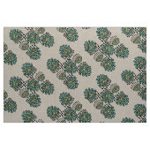 Modernes Gelbminze Grau-Tribal-Gewebe Stoff (Yard (91,4 cm))