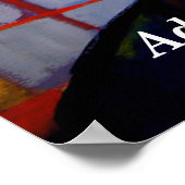 Modernes Gemälde von Königin Elisabeth II. Poster (Ecke)