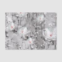 Modernes gemaltes Winter-Blumen-Muster