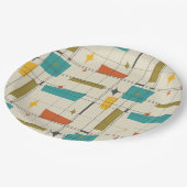 Modernes gemustertes Mittelalter Pappteller (Schrägansicht)