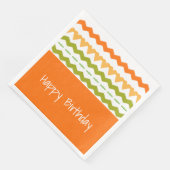 Modernes Gemustertes Papier Napkins Serviette (Ecke)