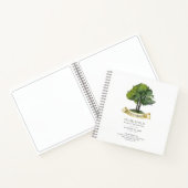 Modernes Genealogie Tree Family Wiedersehen Gästeb Notizblock (Innenseite)