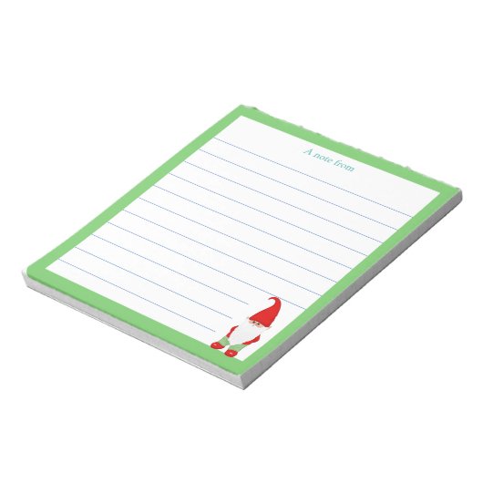 Modernes Genom mit grünen Rahmen Notizblock (Rotiert)